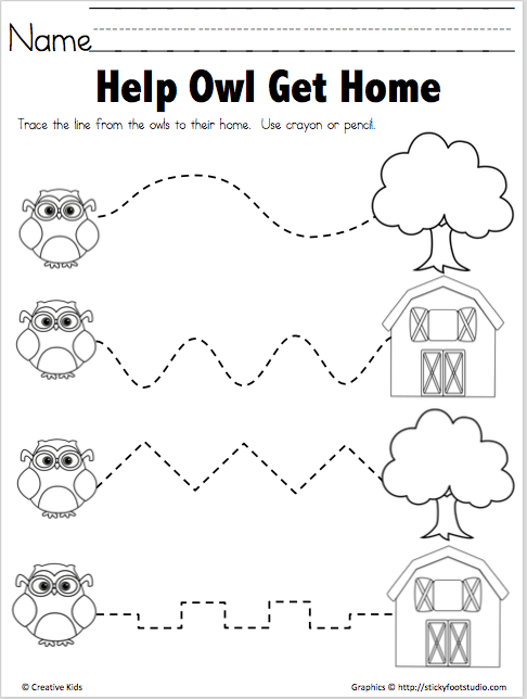 Printable Tracing Worksheets For Toddlers