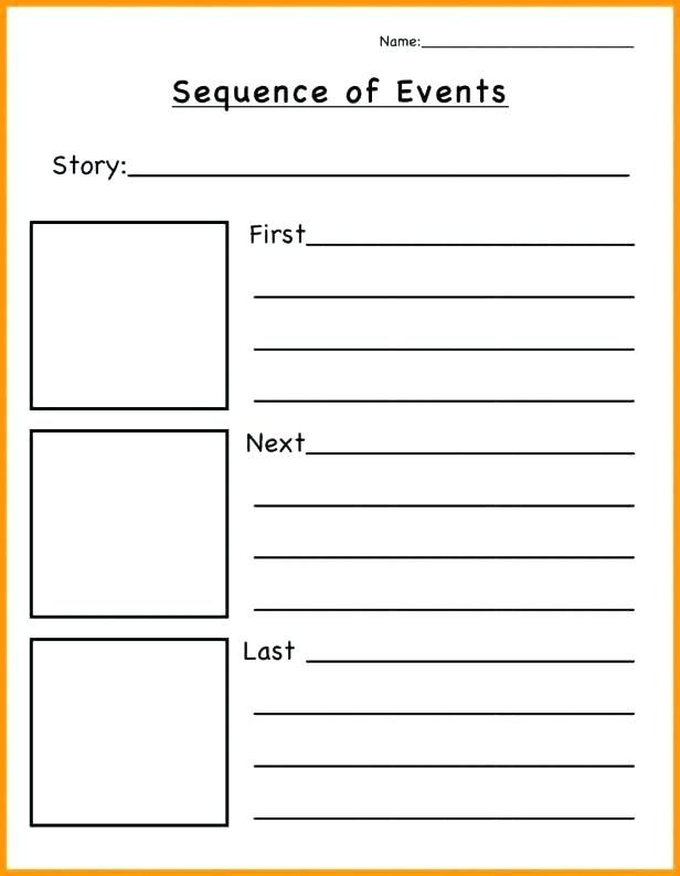 Sequence Of Events Worksheets 2nd Grade
