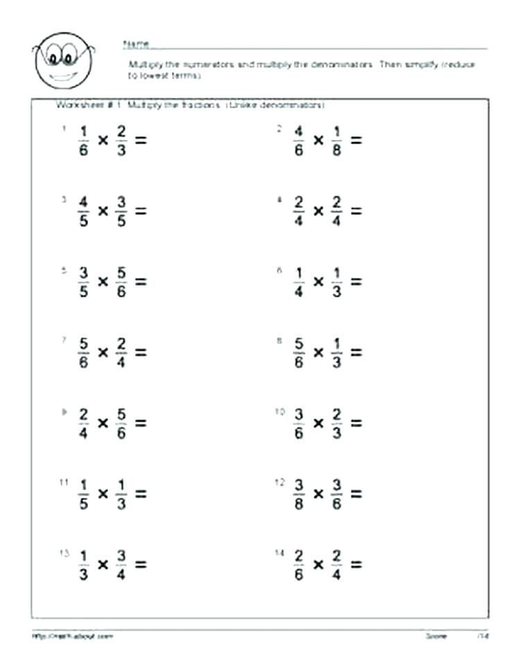 Simplifying Ratios With Fractions Worksheet