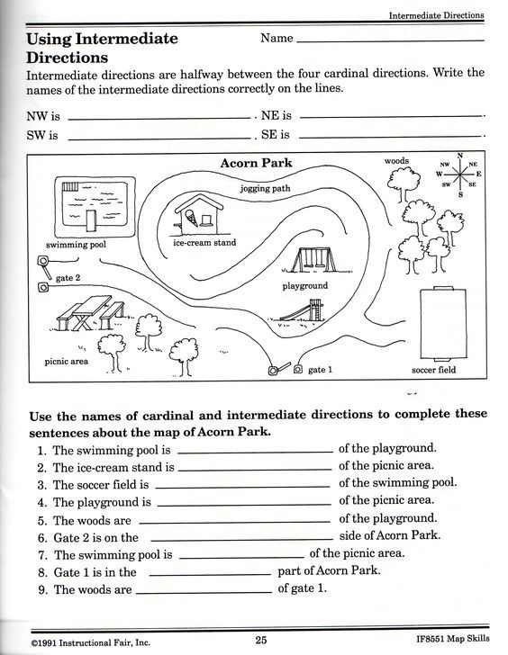 Teacher Worksheets Map Skills Worksheet 2 Answer Key
