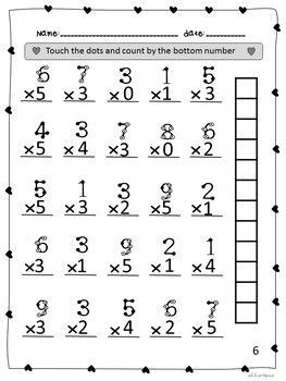 Multiplication Free Worksheets For Kids