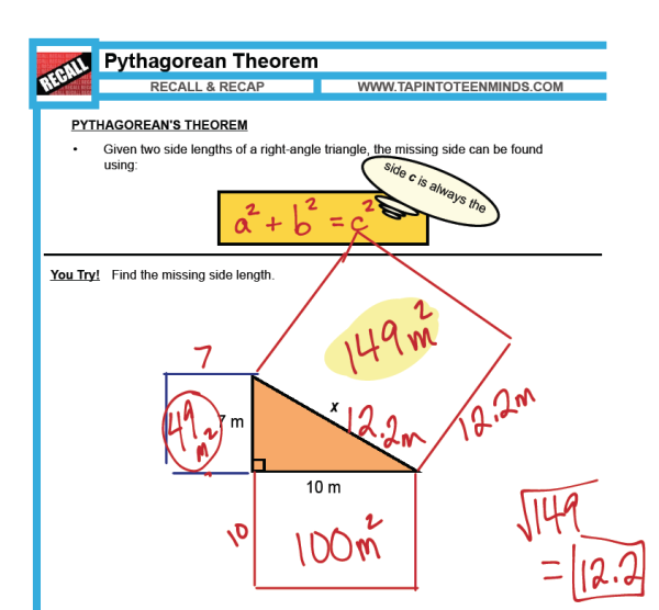 Year 9 Pythagoras Worksheets