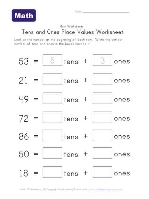Math Place Value Worksheets 2nd Grade