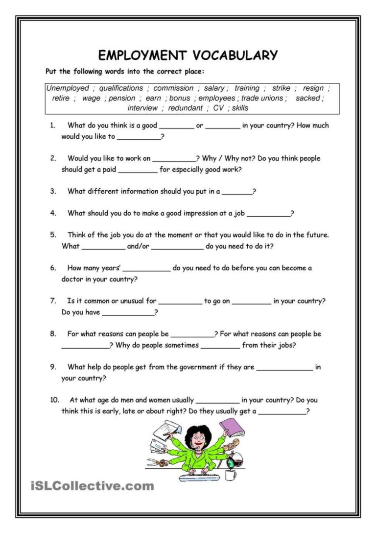 English Worksheet For Class 3 With Answers