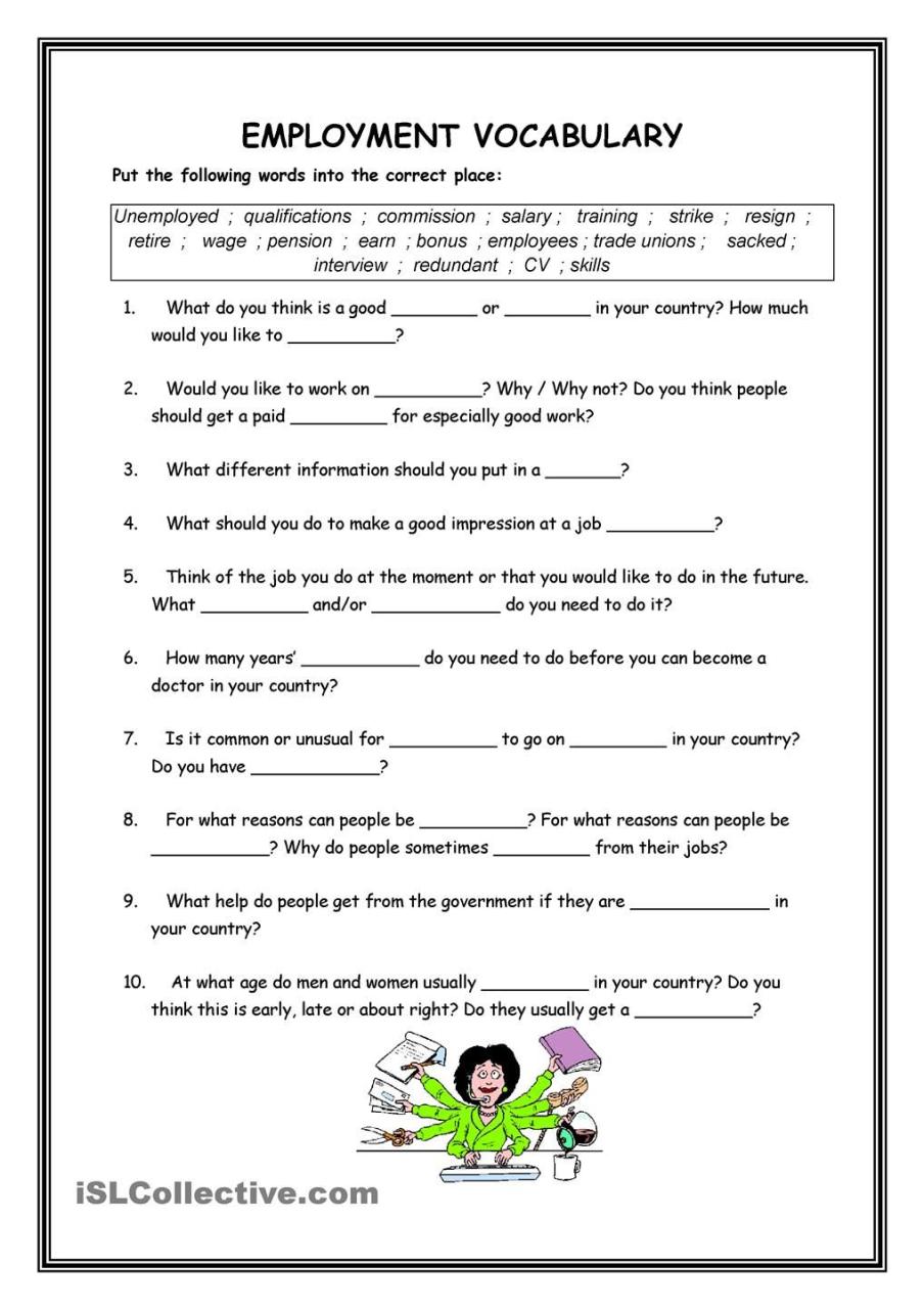 English Worksheet For Class 3 With Answers