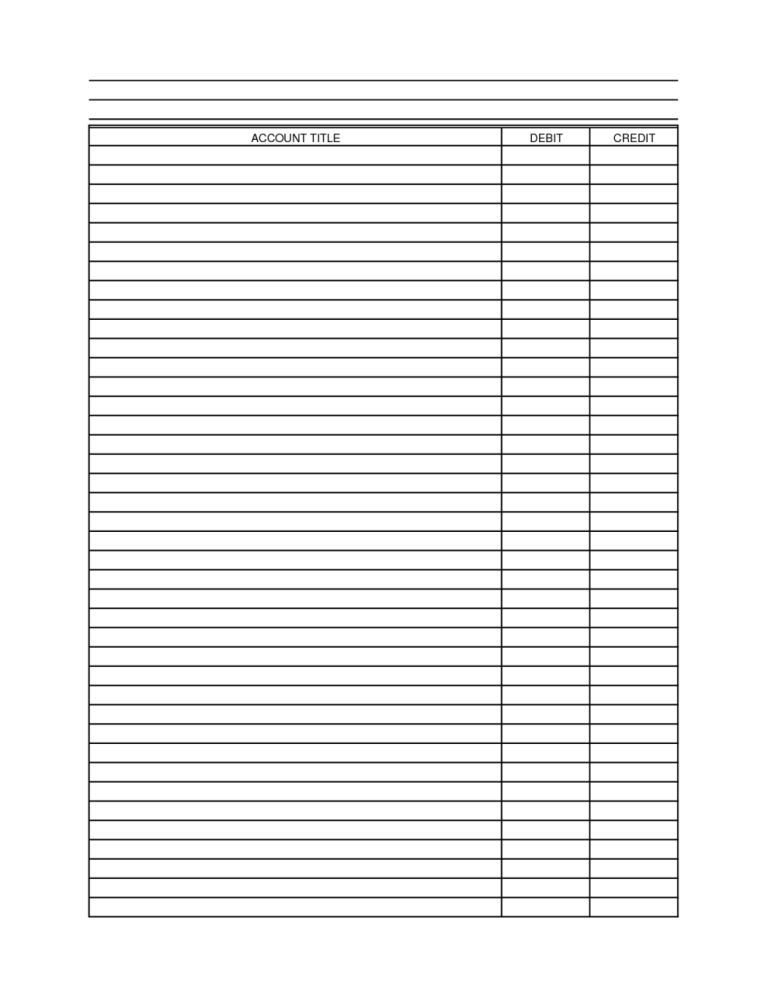 Worksheet Accounting Paper
