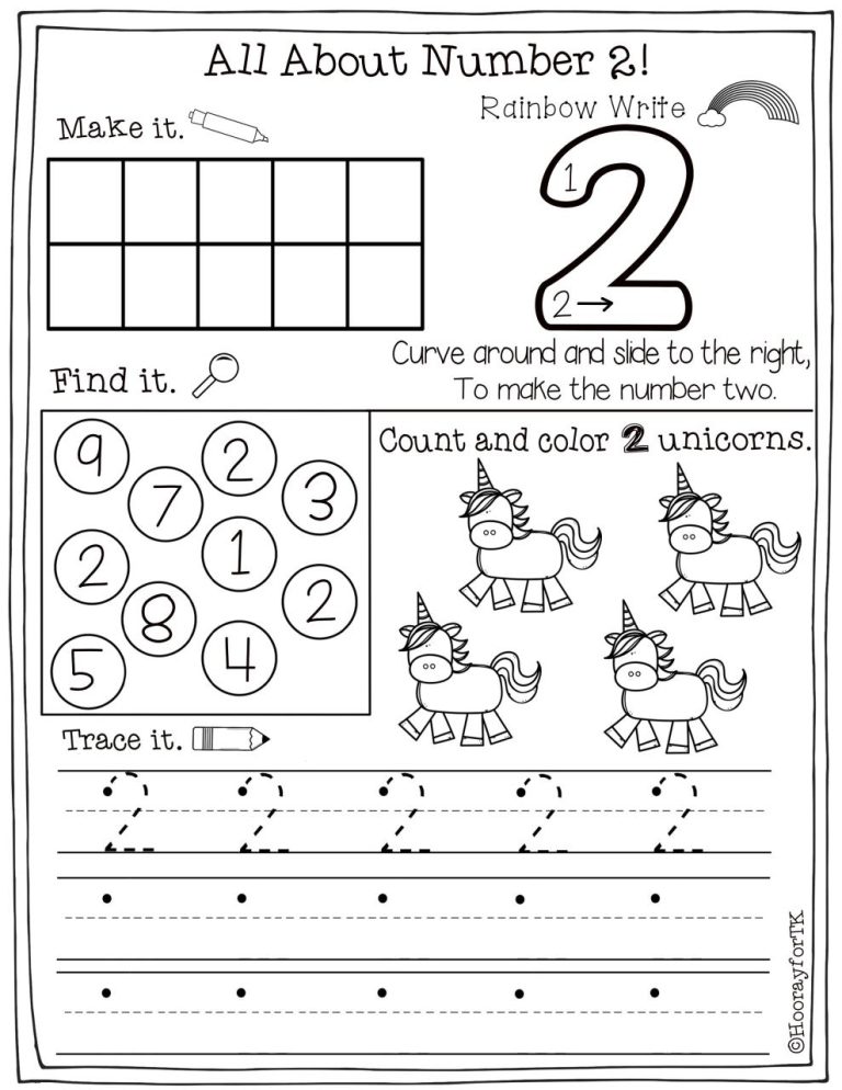 Number Recognition Worksheets For Preschoolers