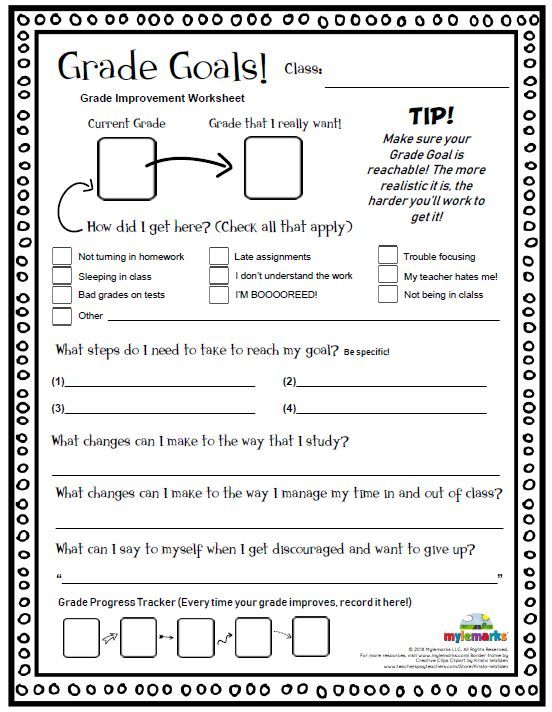 Study Skills Worksheets For College Students