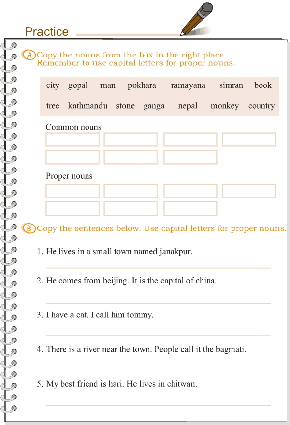 Types Of Nouns Worksheet Grade 3