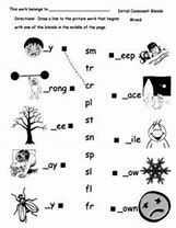 Consonant Blends Worksheets 3rd Grade
