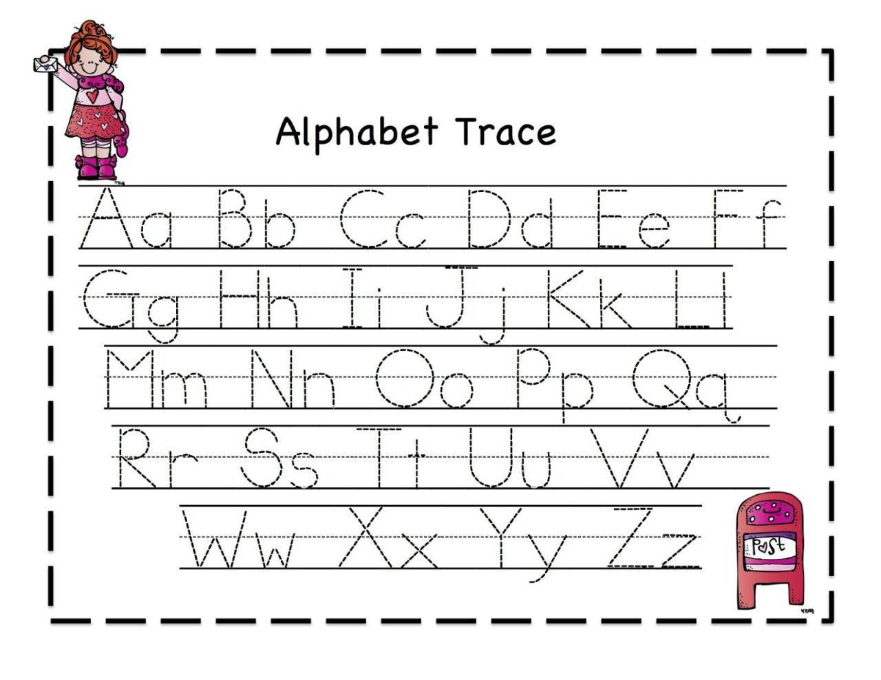 Kindergarten Worksheets Writing Alphabet