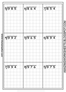 Free Printable Long Division Worksheets With Remainders
