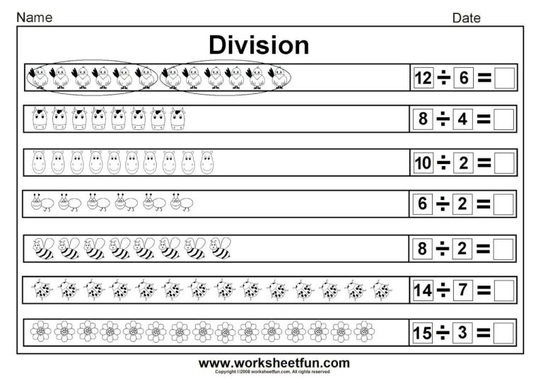 Free Printable Division Worksheets For Grade 2