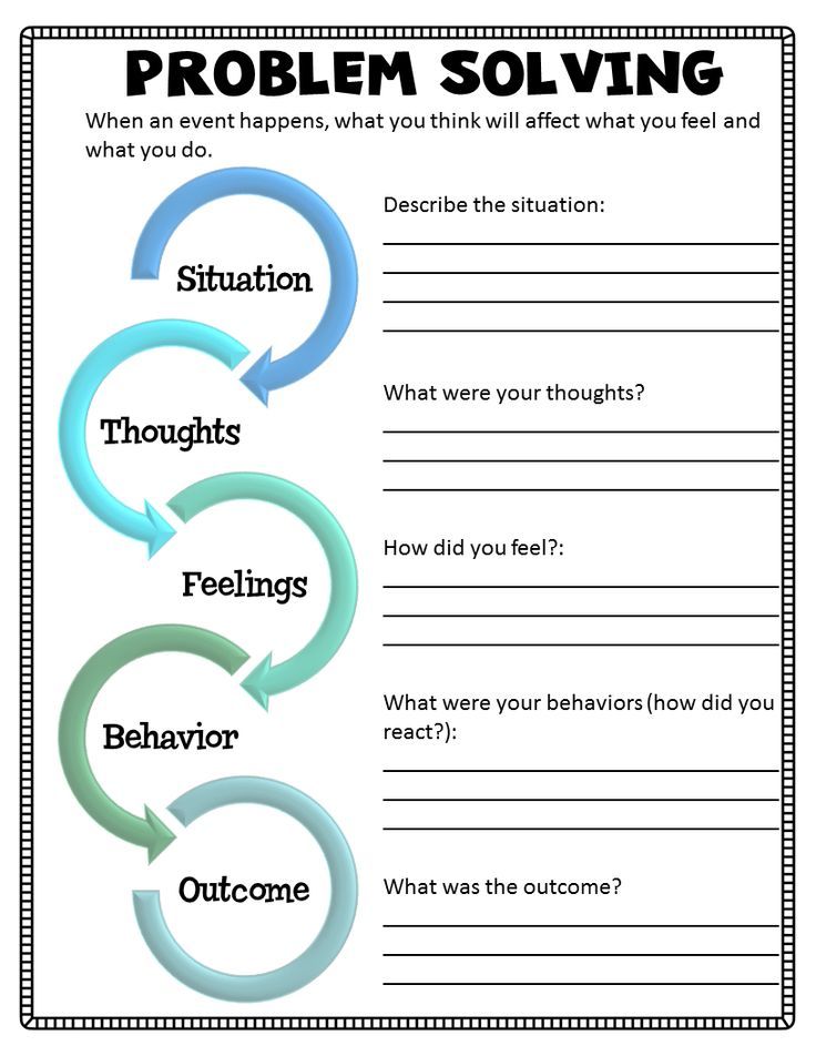 Behavior Therapy Worksheets For Kids