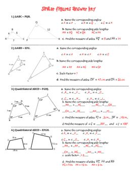 Similar Triangles Worksheet Grade 10 Answer Key
