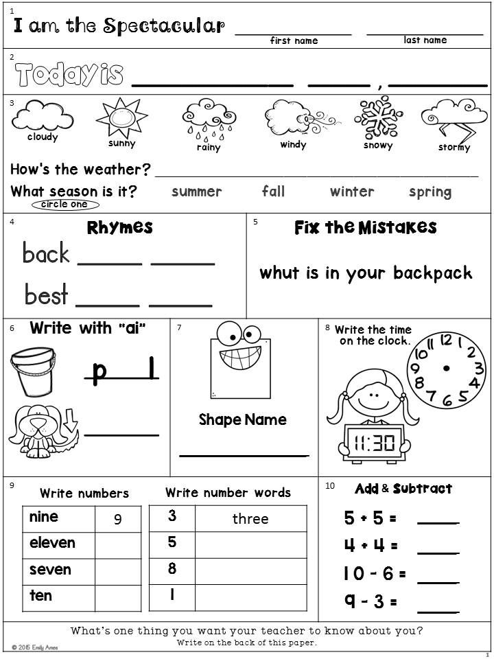 3rd Grade Math Worksheets Pdf Packet