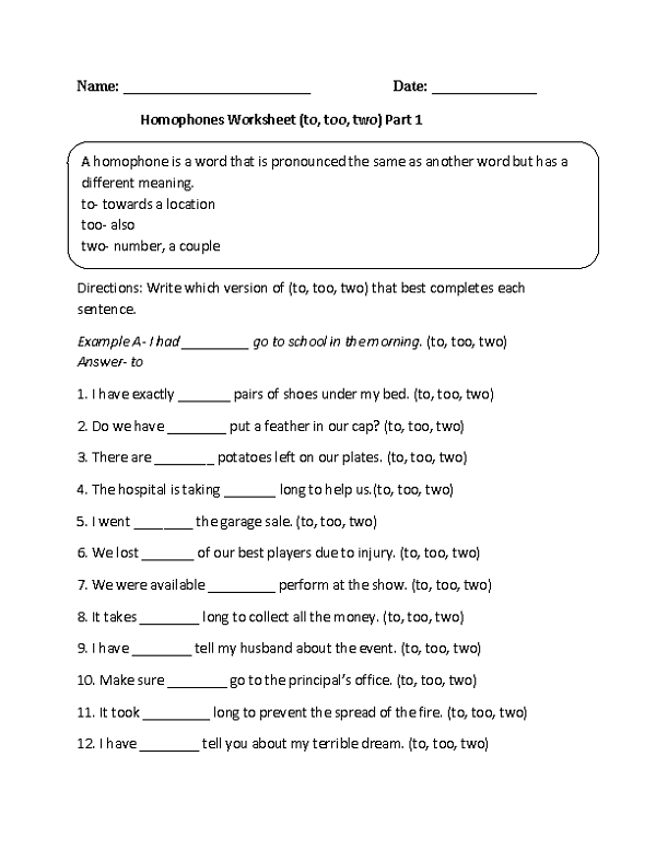 Year 5 English Worksheets Australia