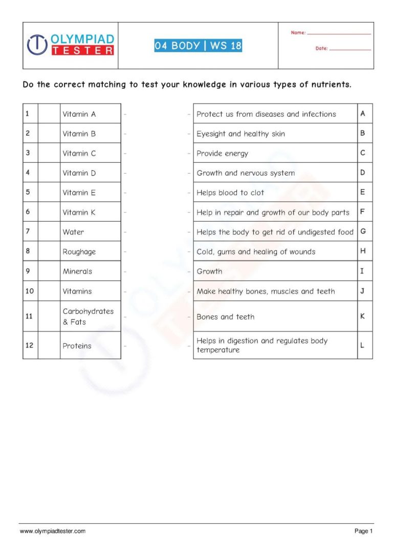 Nutrition In Plants For Class 7 Worksheet Pdf