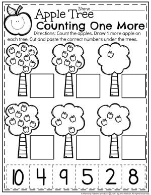 Counting Math Sheets For Kindergarten