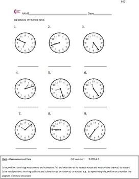 3rd Grade Worksheets With Answer Key