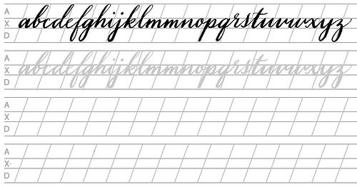 Free Letter Tracing Worksheets Calligraphy