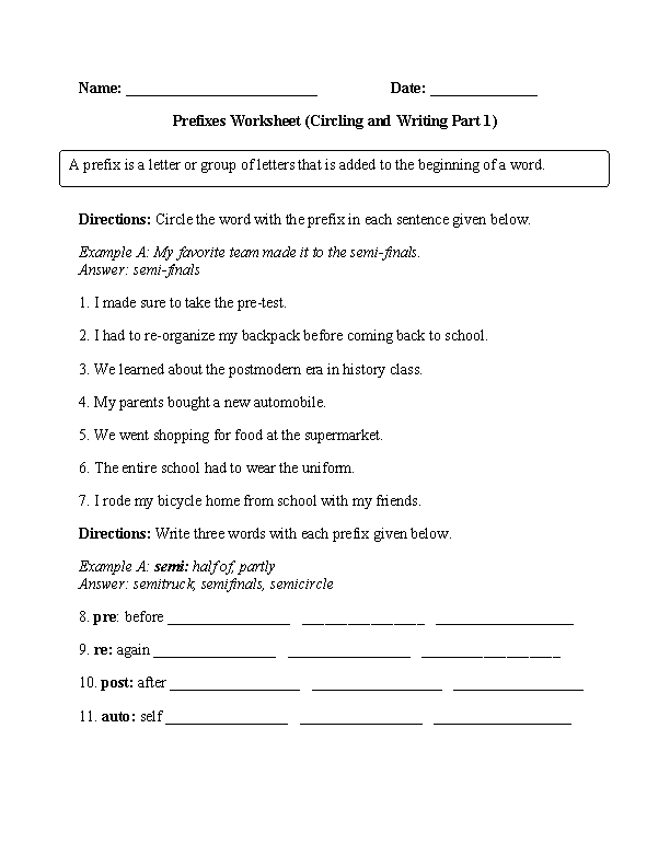 Nouns Worksheet For Grade 6 With Answer