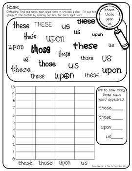 Sight Word Worksheets 2nd Grade