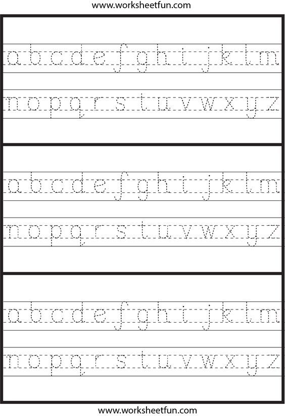 Alphabet Writing Worksheets