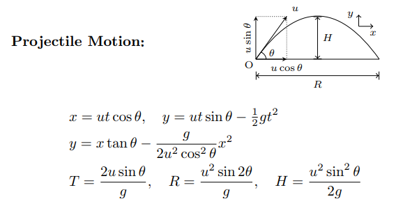 Projectile Motion Problems Worksheet With Solutions Pdf