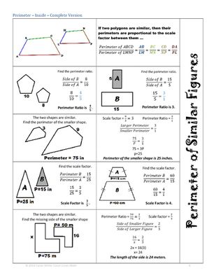 Scale Factor Worksheets 7th Grade Pdf