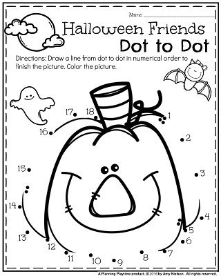 Free Printable Halloween Prek Worksheets