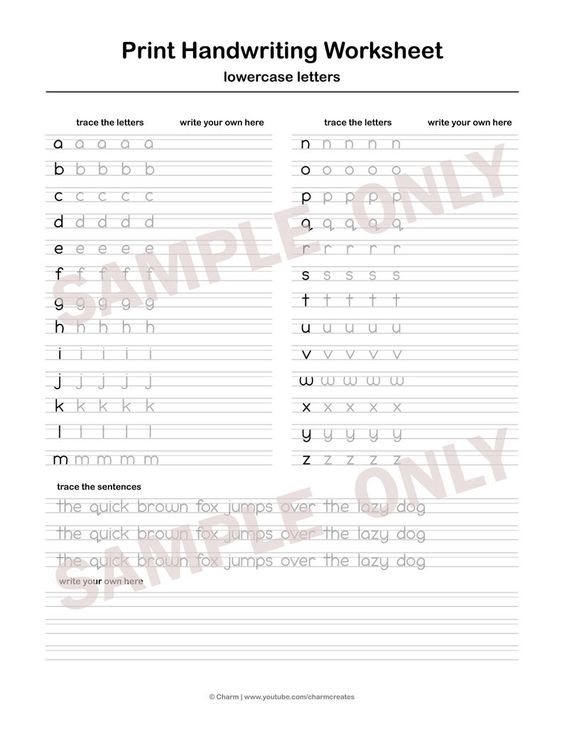 Handwriting Worksheets For Adults Pdf Free
