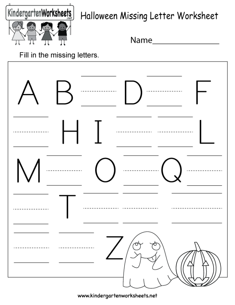 Printable Kindergarten Worksheets Letter A