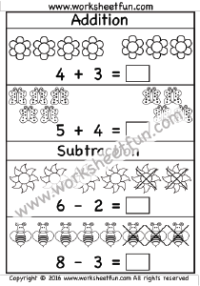 Mixed Addition And Subtraction Worksheets For Grade 1