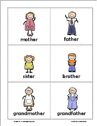Family Member Family Worksheet For Preschool