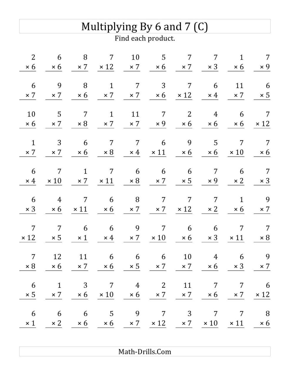 Math Worksheets Grade 7