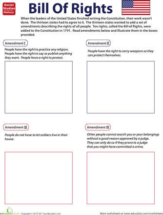 Bill Of Rights Worksheet Answers