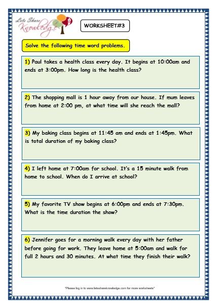Addition Word Problems For Grade 3
