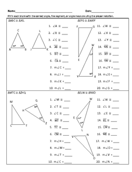 Congruent And Similar Polygons Worksheet