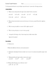 Advanced Periodic Trends Worksheet Answer Key