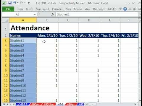 Worksheet Excel Tables Examples