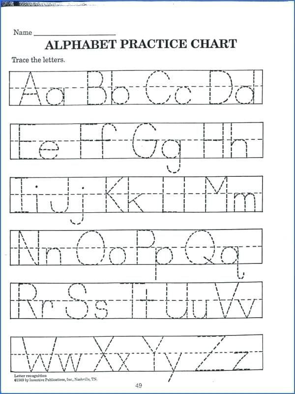 Worksheets For 3 Year Olds Alphabet
