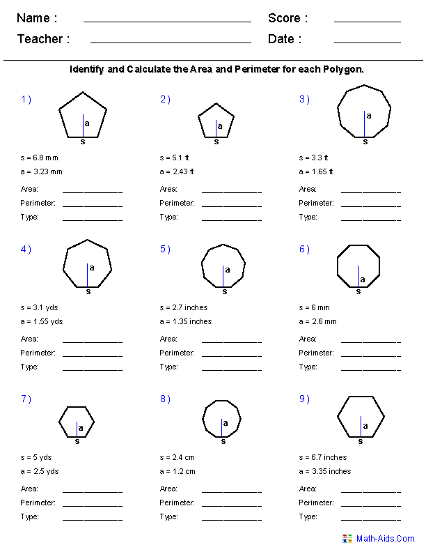 10th Grade Geometry Worksheets Pdf
