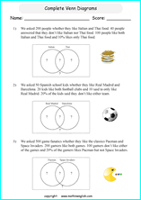 Venn Diagram Worksheet With Answers Pdf