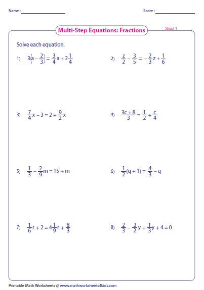 6th-grade-one-step-equations-with-fractions-worksheet-thekidsworksheet