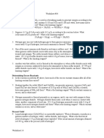 Limiting Reactant And Percent Yield Worksheet Pdf