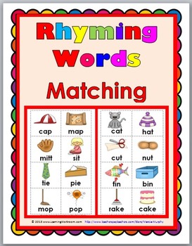 Rhyming Words Worksheet For Kindergarten Pdf
