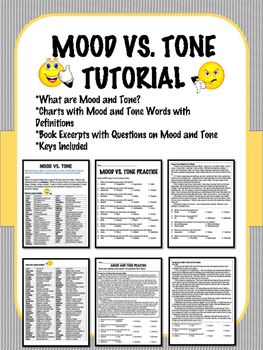 Tone And Mood Worksheet Free