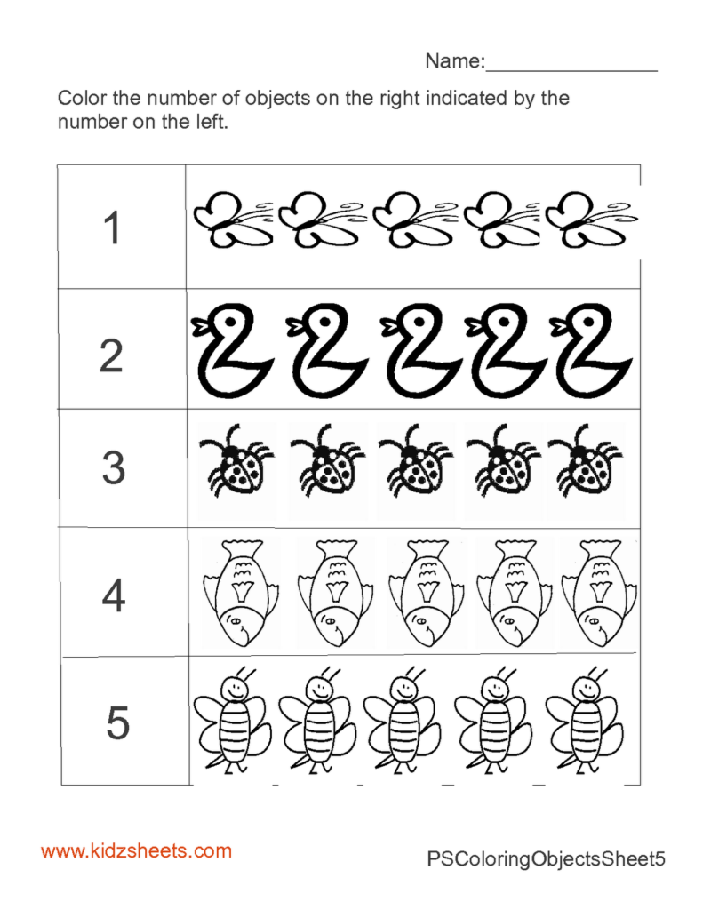 Pre Kindergarten Worksheets