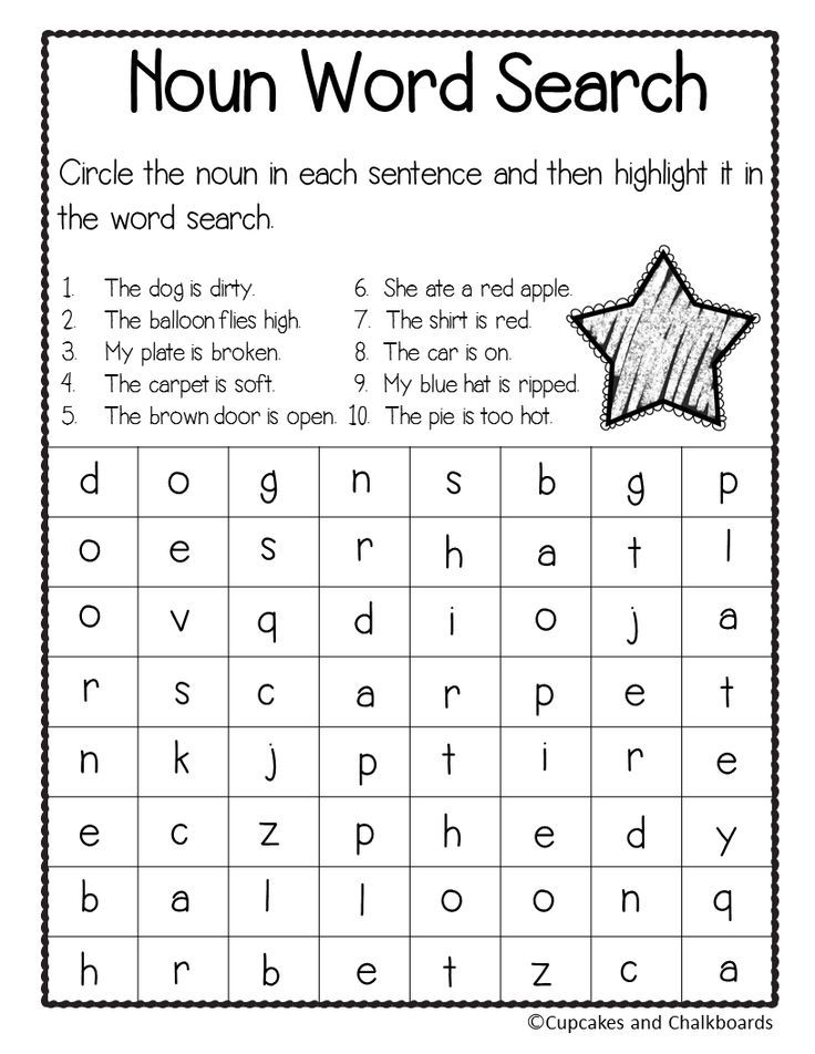 Identifying Nouns Worksheet For Grade 3